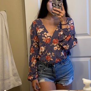 American eagle floral top